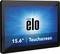 Een 15,6-inch touchscreen-monitor met het Elo-logo op een blauwe achtergrond.