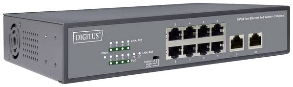 Digitus DN-95323-1 Netwerk switch RJ45  8 + 2 poorten 10 / 100 MBit/s