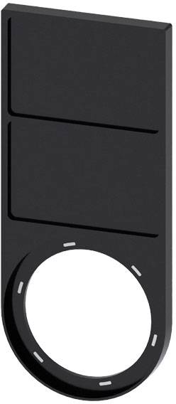 Siemens 3SU1900-0BQ10-0AA0 3SU19000BQ100AA0 Schilddrager Plat (b x h) 27 mm x 17.5 mm Zwart 10 stuk(s) Piece