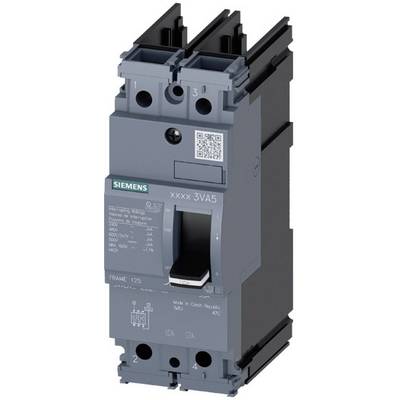 'Grijze Siemens-beschermschakelaar met QR-code en technische specificaties. Geschikt voor industriële toepassingen.'