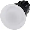 Siemens 3SU10011BD600AA0 3SU1001-1BD60-0AA0 Paddenstoelknop Kunststof frontring Knop Zwart, Wit 1 stuk(s) Piece