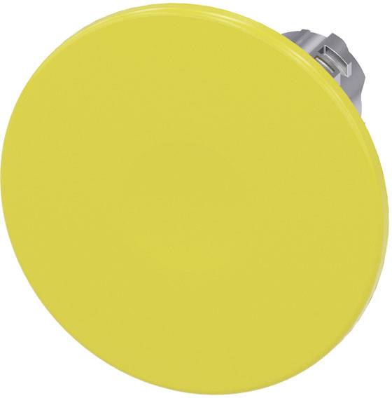 Siemens 3SU10501CD300AA0 3SU1050-1CD30-0AA0 Paddenstoelknop Metalen frontring, Hoogglans Knop Zilver, Geel 1 stuk(s)