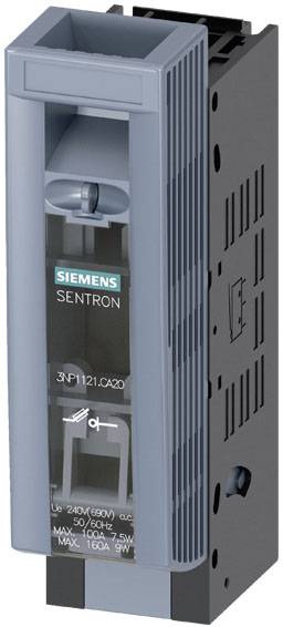 Siemens 3NP11211CA20 Lastscheidingsschakelaar voor zekering Afmeting zekering : 000 160 A 240 V/AC, 120 V/DC 1 stuk(s)-0