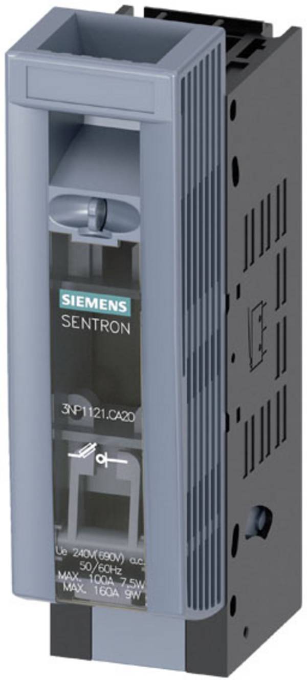 Siemens 3NP11211CA20 Lastscheidingsschakelaar voor zekering   Afmeting zekering : 000  160 A  240 V/AC, 120 V/DC 1 stuk(s)