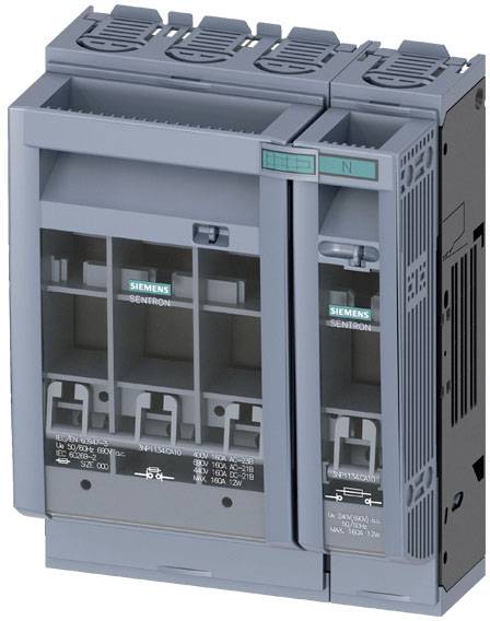'Industrieel schakelapparaat van Siemens, model SENTRON; gebruikt voor de distributie van elektrische energie, geschikt voor industriële toepassingen.'