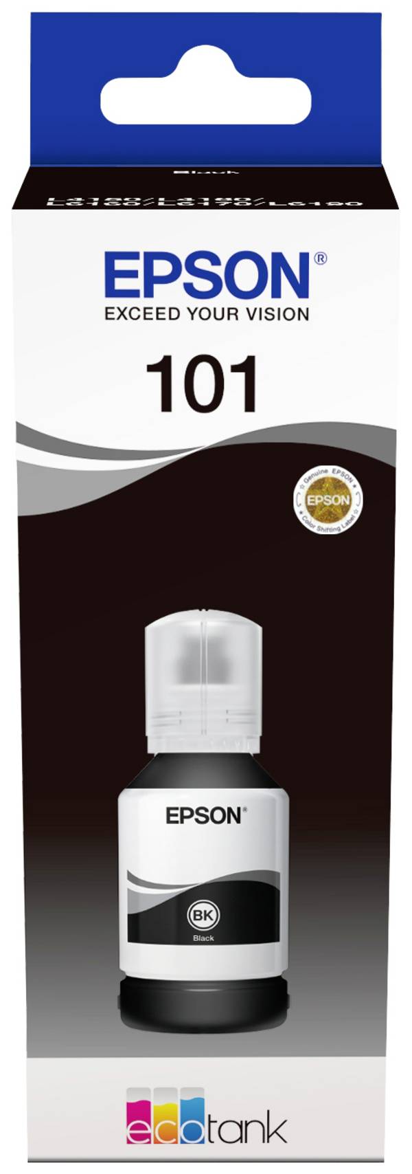 Epson C13T03V14A 101 EcoTank Navulinkt Origineel Epson Zwart 127 ml