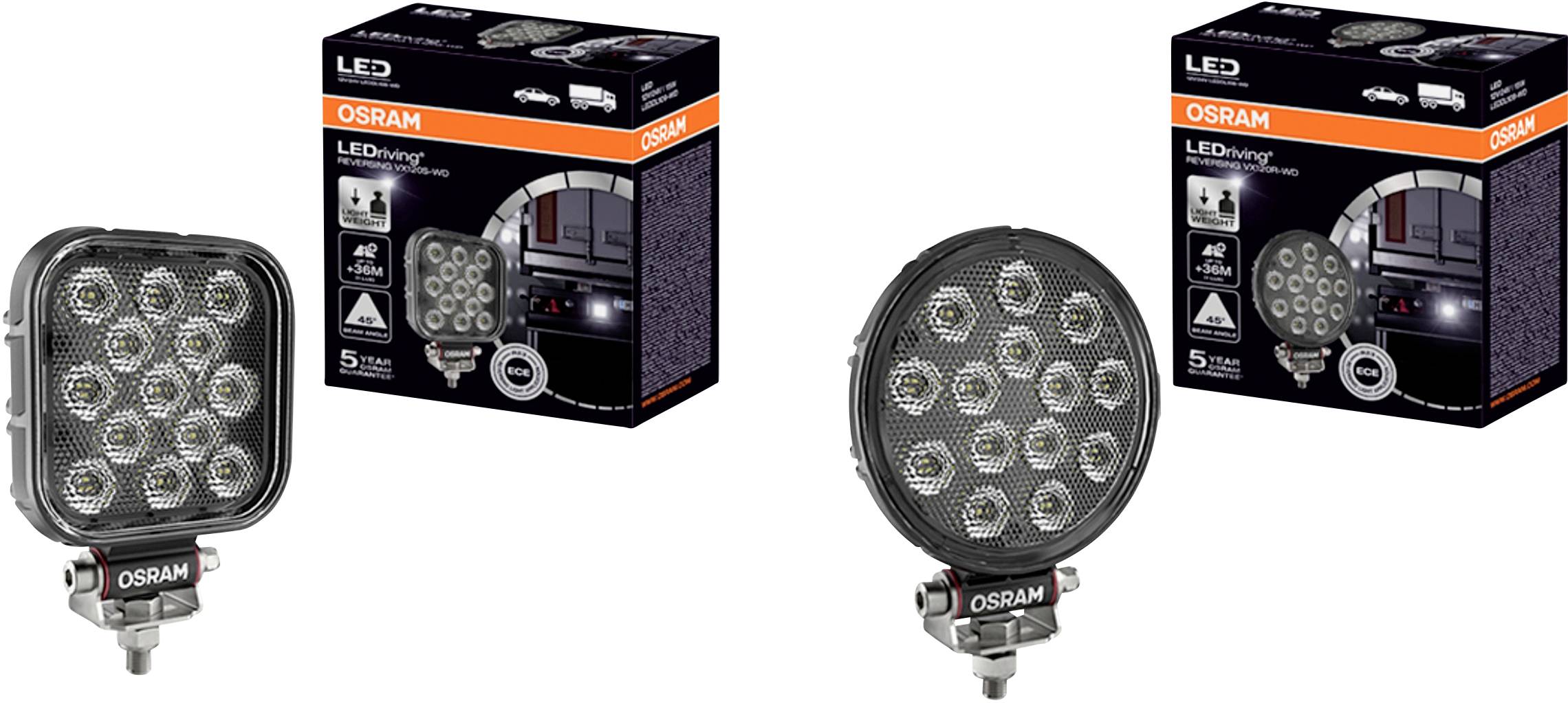 Osram Achteruitrijlamp LED 15W voor 12V/24V Voertuigen REVERSING VX120R-WD-23