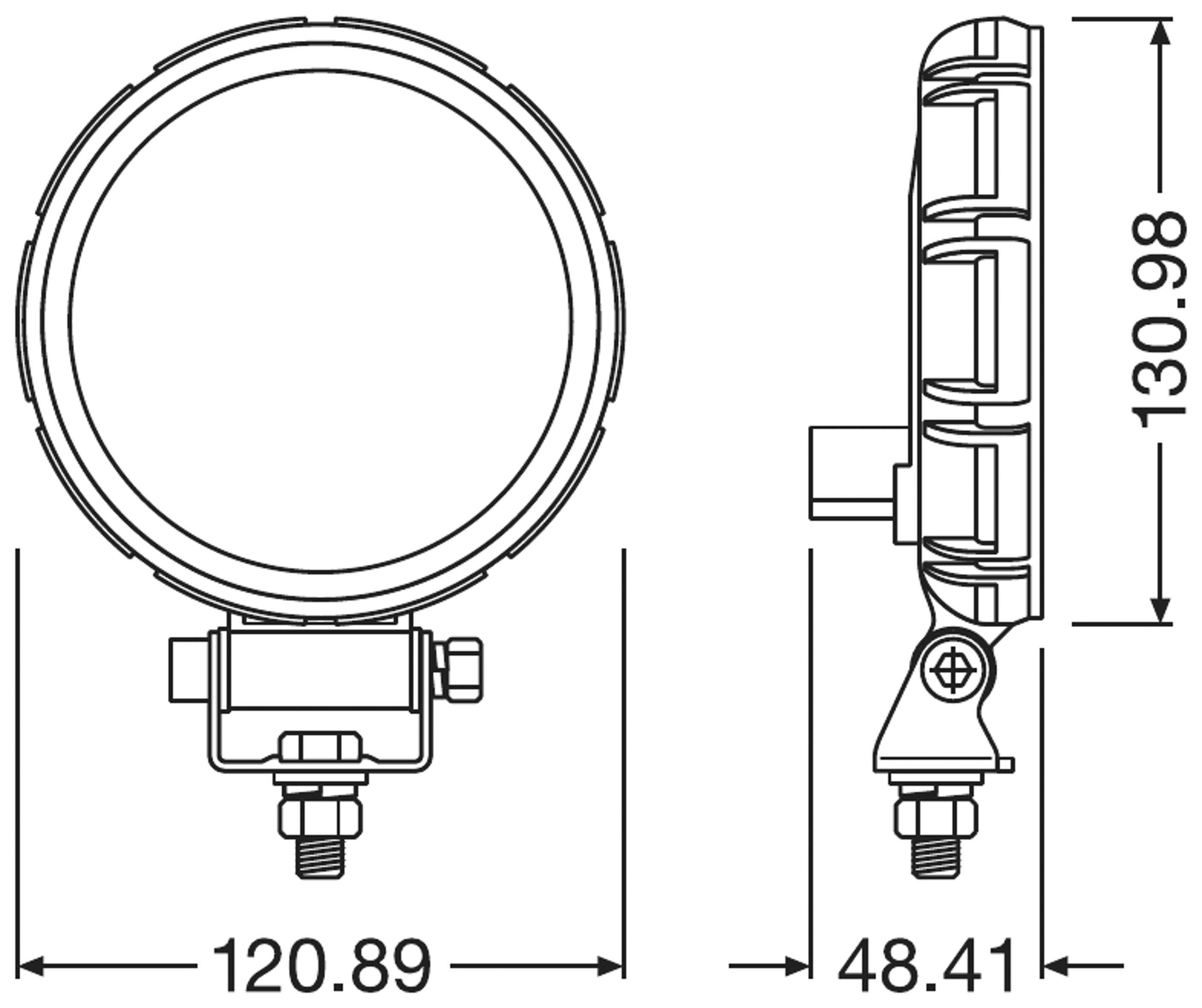 Osram Achteruitrijlamp LED 15W voor 12V/24V Voertuigen REVERSING VX120R-WD-24