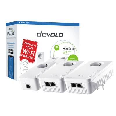 Devolo Magic 2 WiFi next Multiroom Kit Powerline WiFi Multiroom Starter Kit 8632  Powerline, WiFi 2400 MBit/s