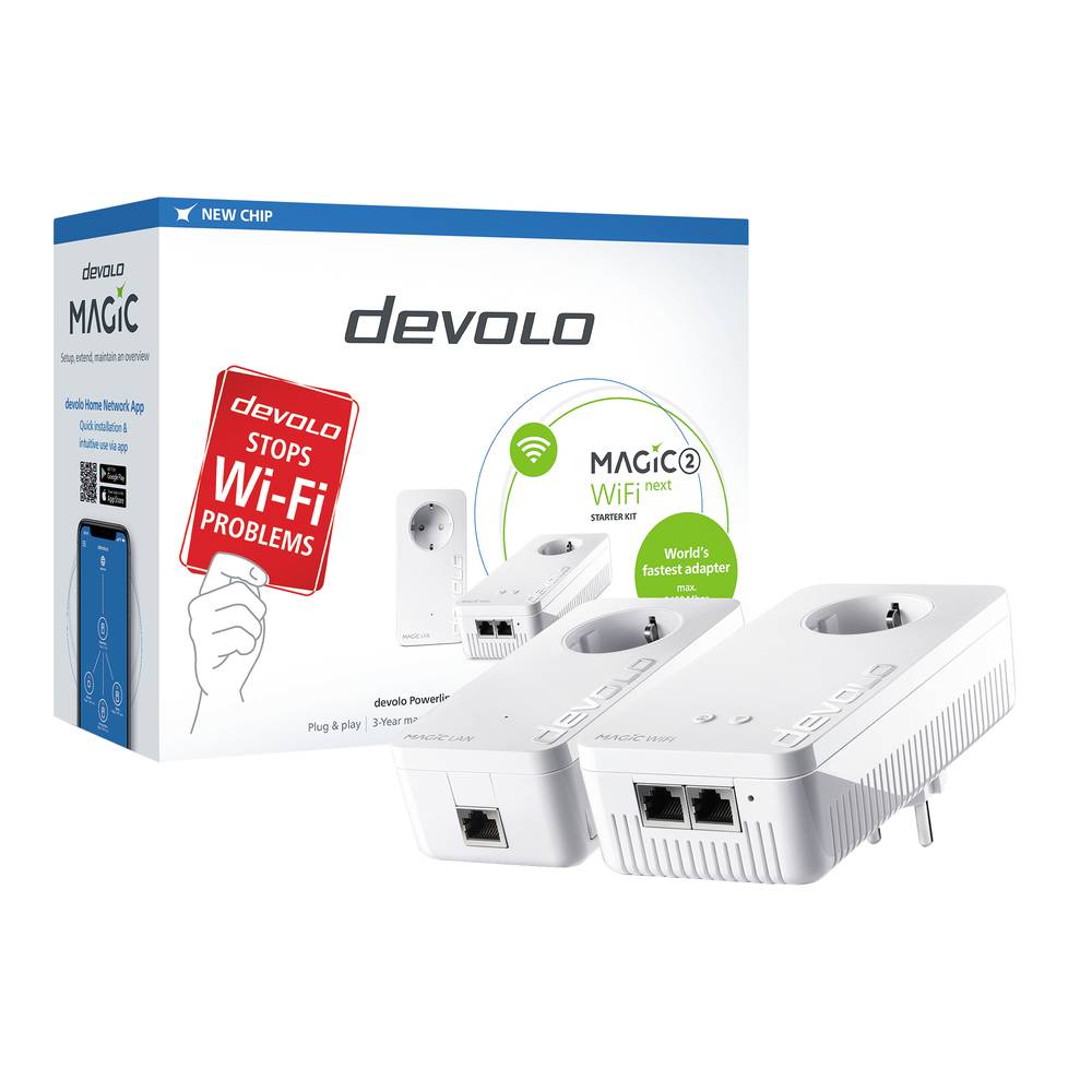 Devolo Magic 2 WiFi next Starter Kit Powerline WiFi starterkit 2.4 GBit/s