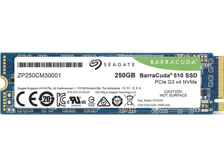 Seagate ZP250CM3A001 SATA M.2 SSD 2280 harde schijf 250 GB BarraCudaÂ® Retail PCIe 3.0 x4