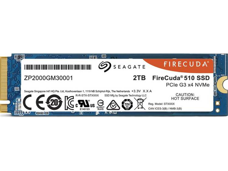 Seagate ZP2000GM30021 SATA M.2 SSD 2280 harde schijf 2 TB FireCudaÂ® Retail PCIe 3.0 x4