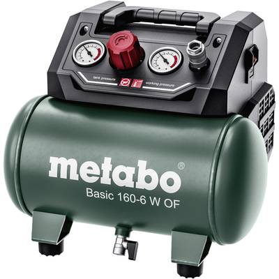 Metabo BASIC 160-6 W OF Pneumatische compressor 6 l 8 bar