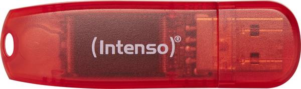 Intenso Rainbow Line USB-stick 128 GB Rood (transparant) 3502491 USB-A 2.0