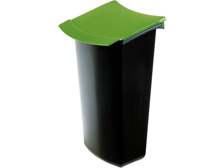 Afvalbak Han MONDO 3 ltr met deksel zwart-groen