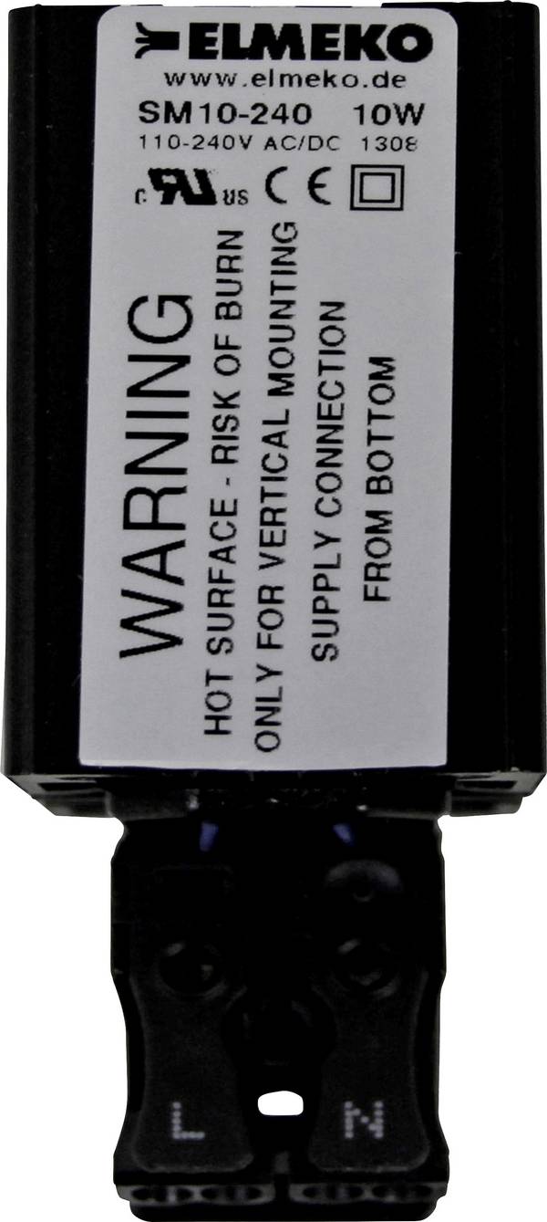 Elmeko SM 10 Schakelkastverwarming 110 - 240 V DC/AC 10 W (l x b x h) 80 x 30 x 60 mm Piece 1 stuk(s)