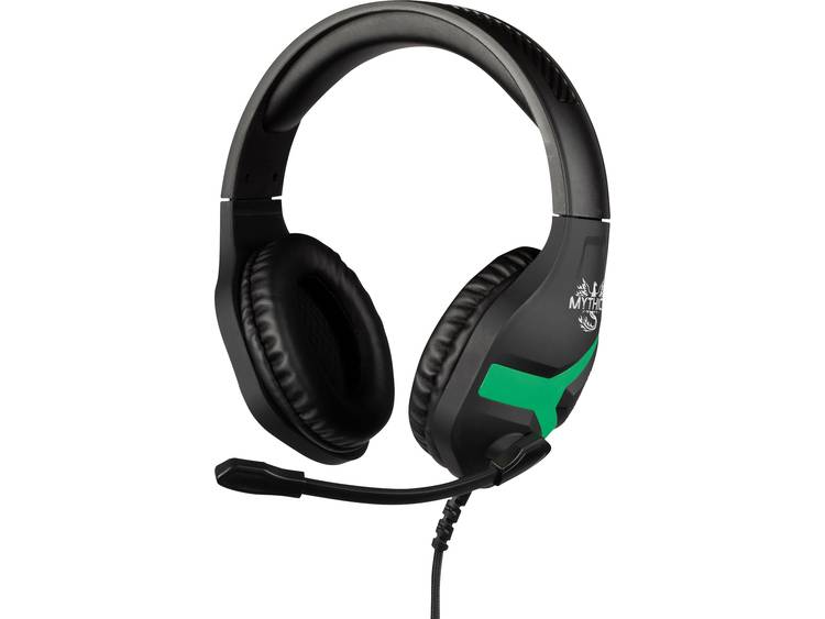 Konix NEMESIS Gaming headset Stereo, Kabelgebonden On Ear Zwart-groen