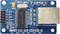 'ENC28J60 Ethernet-module' met IC's en condensatoren op een blauwe printplaat. Gebruikt voor netwerkverbindingen in elektronische projecten.