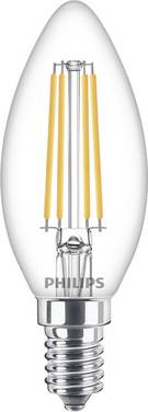 Philips LED 76219300 LED-lamp Energielabel E (A - G) E14 Kaars 6.5 W = 60 W Warmwit (Ø x h) 3.5 cm x 150 mm  1 stuk(s)