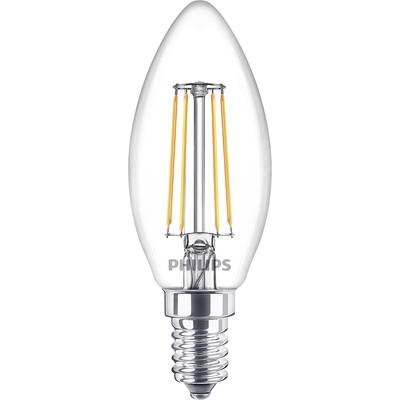 Philips Lighting 76307700 LED-lamp Energielabel F (A - G) E14 Kaars 4.3 W = 40 W Warmwit (Ø x l) 3.5 cm x 9.7 cm  1 stuk