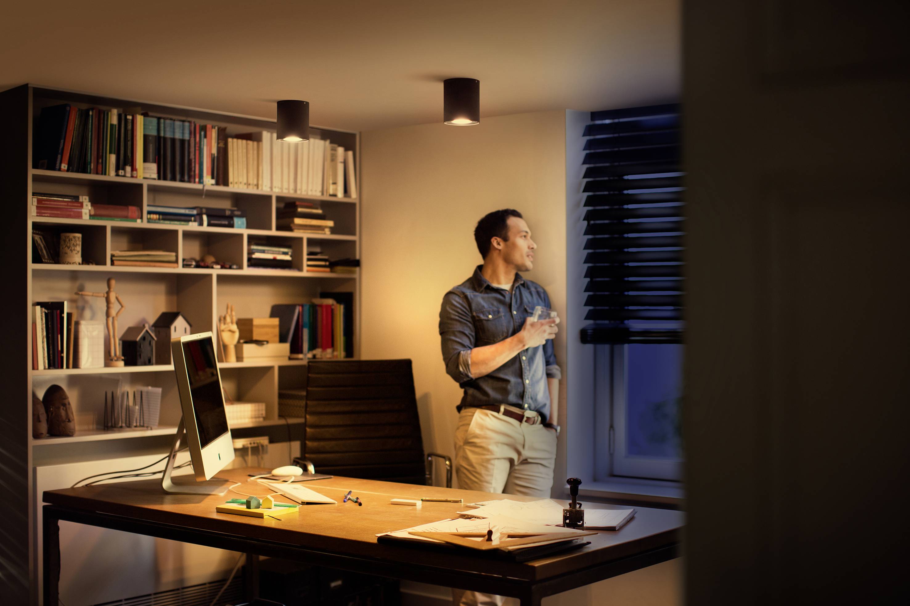 Philips LED LED-plafond- en wandlamp 5633030P6 Pillar GU10 5 W Warmwit, Neutraalwit, Daglichtwit-2