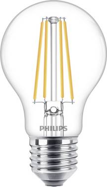 Philips LED 76299500 LED-lamp Energielabel E (A - G) E27 Peer 8.5 W = 75 W Warmwit (Ø x h) 6 cm x 10.4 cm  1 stuk(s)