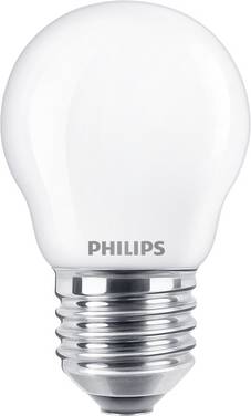 Philips LED 76345900 LED-lamp Energielabel E (A - G) E27 Kogel 2.2 W = 25 W Warmwit (Ø x h) 4.5 cm x 8 cm  1 stuk(s)