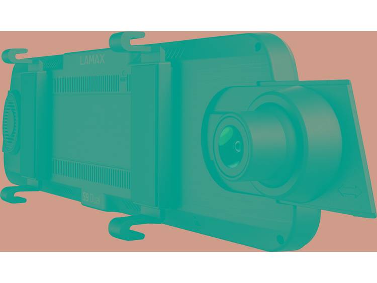 Lamax S9 Dual Achteruitrijcamera, Dashcam met GPS Kijkhoek horizontaal (max.): 150 Â° Accu, Botswaar