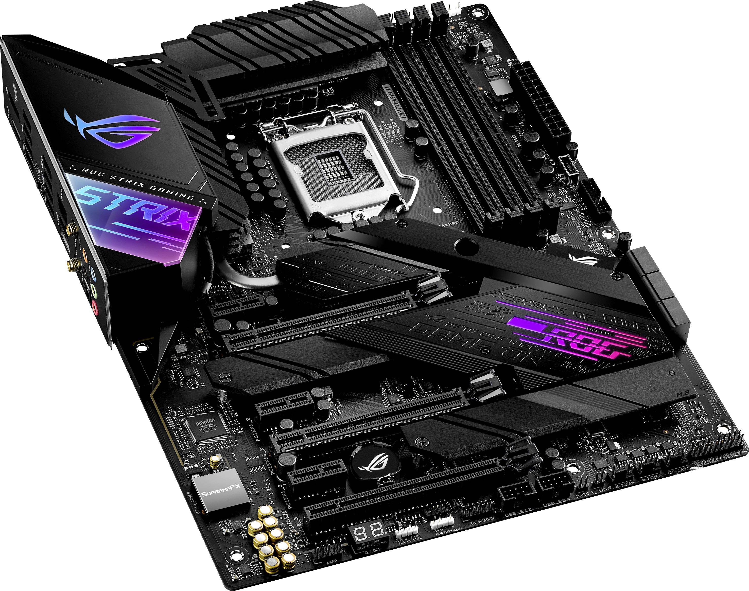 Asus ROG STRIX Z490E GAMING Moederbord Socket Intel 1200 Vormfactor