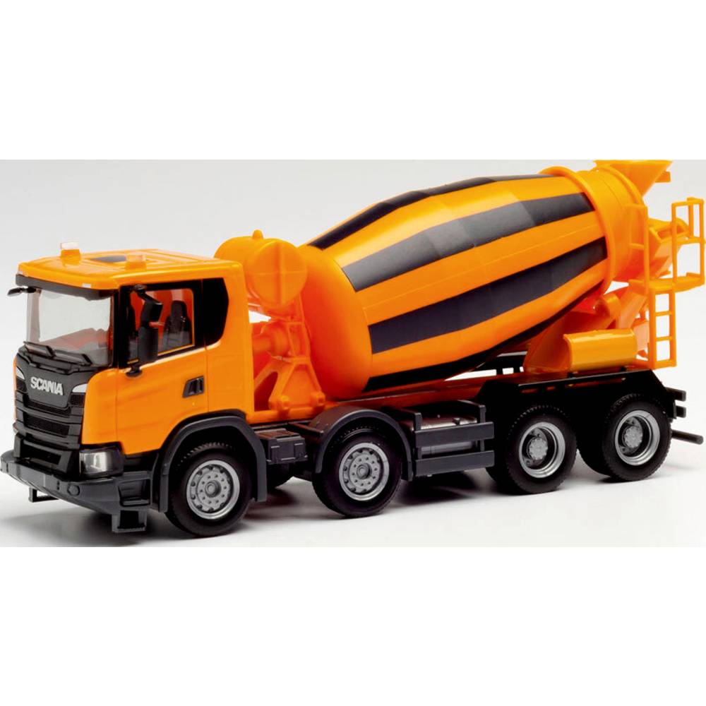 Herpa 312424 H0 Scania CG 17 4-assige betonwagen, bouw-oranje
