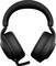 Zwarte, draadloze over-ear koptelefoon met goed gedempt oorschelpen en geïntegreerde microfoon. Ideaal voor gaming of muziek.