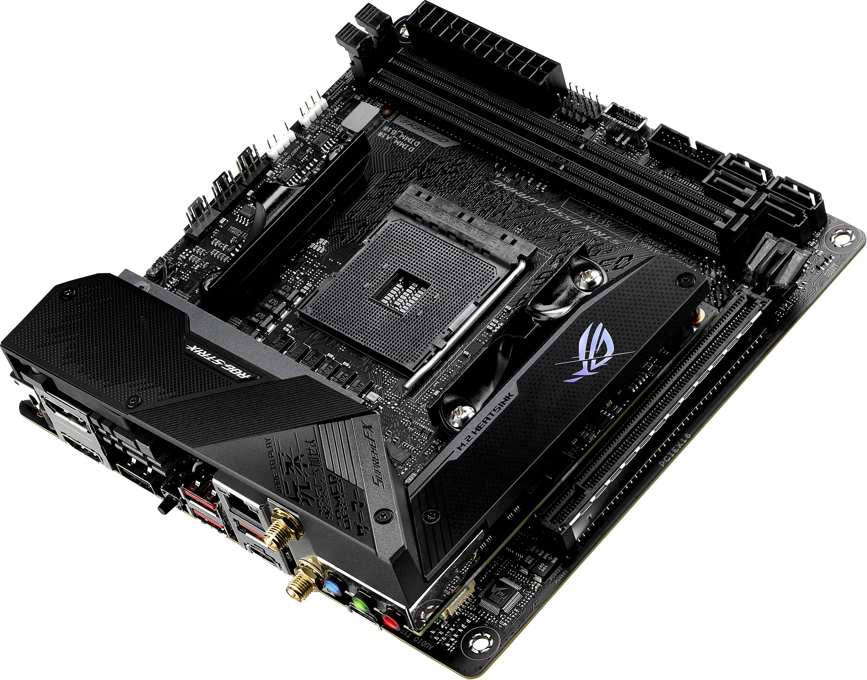 Asus ROG STRIX B550-I GAMING Moederbord Socket AMD AM4 Vormfactor Mini-ITX Moederbord chipset AMD® B550-6