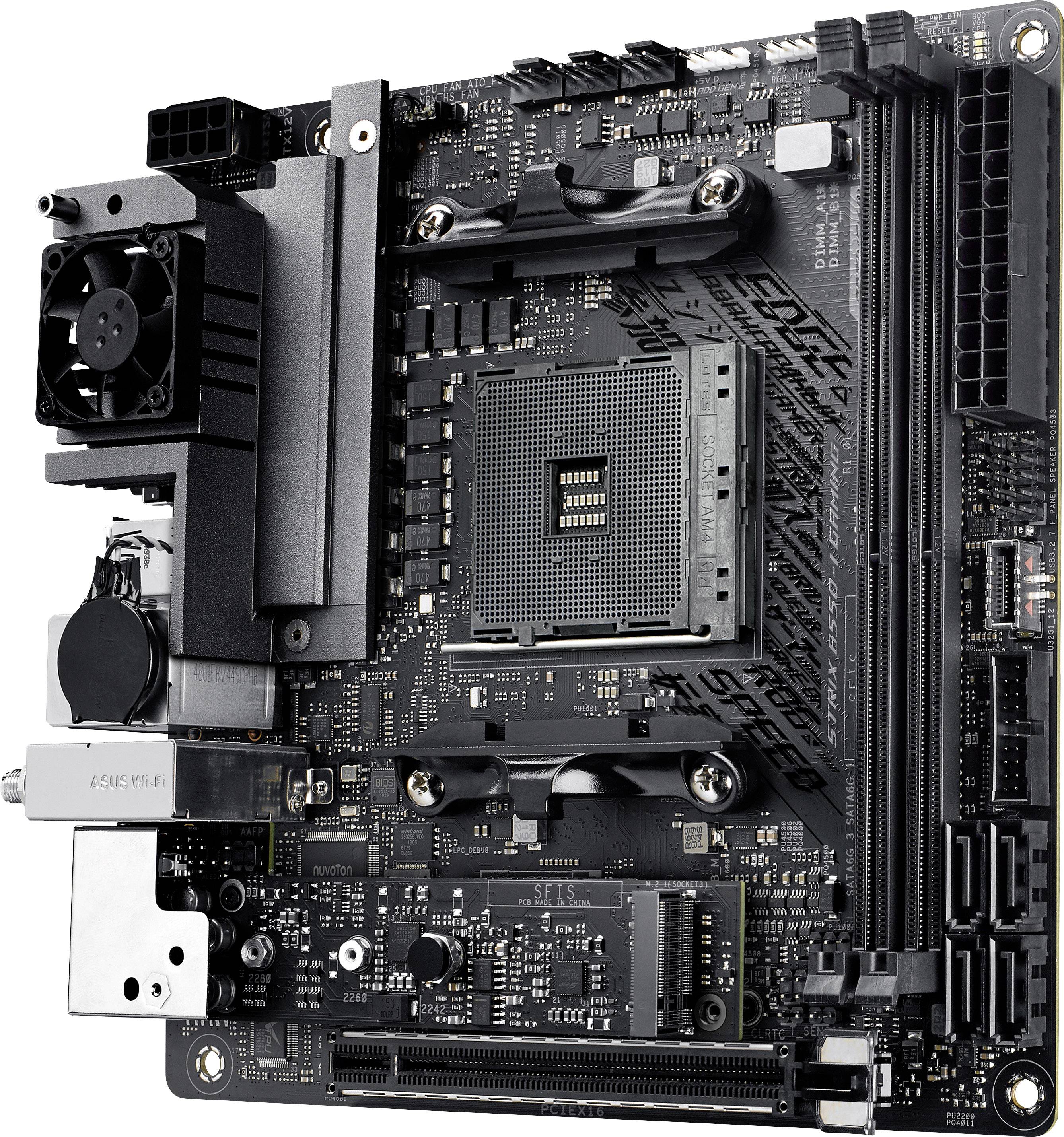 Asus ROG STRIX B550-I GAMING Moederbord Socket AMD AM4 Vormfactor Mini-ITX Moederbord chipset AMD® B550-8