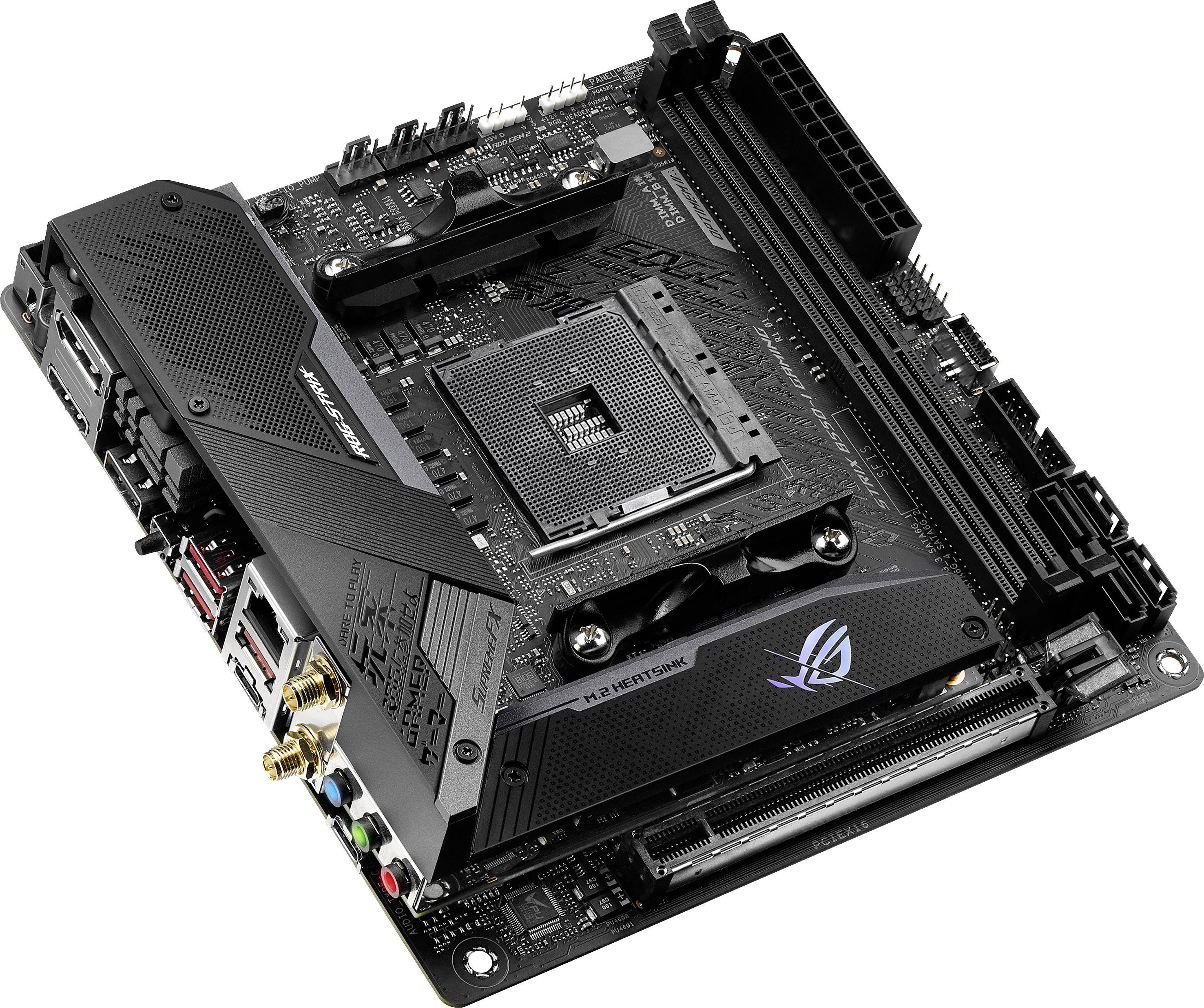 Asus ROG STRIX B550-I GAMING Moederbord Socket AMD AM4 Vormfactor Mini-ITX Moederbord chipset AMD® B550-12