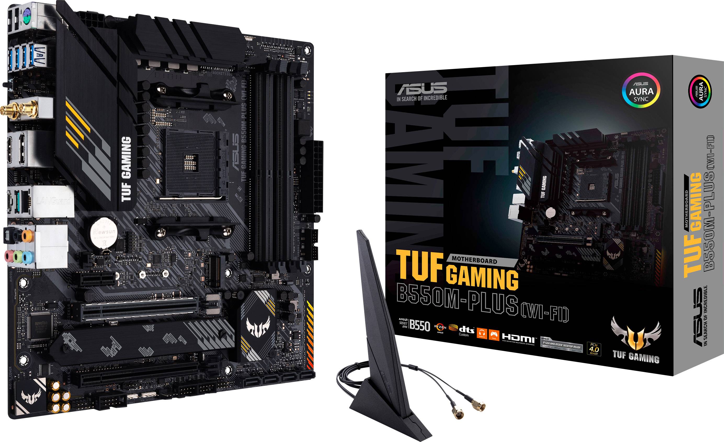 Asus TUF GAMING B550MPLUS (WIFI) Moederbord Socket AMD AM4 Vormfactor