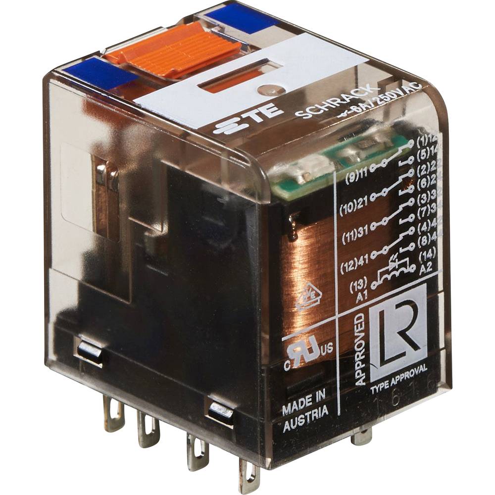 TE Connectivity PT Industrieel relais Nominale spanning: 24 V/DC 4x wisselcontact 1 stuk(s)