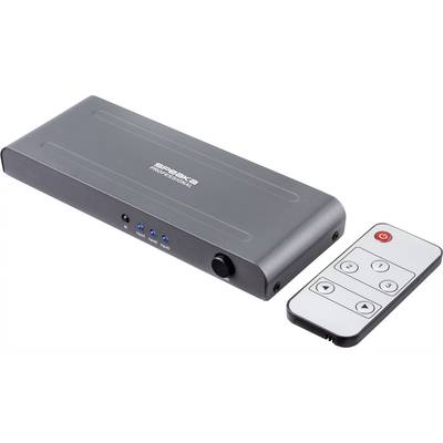 SpeaKa Professional SP-HSW-230 3 + 1 poorten HDMI-switch UHD 4K @ 60 Hz