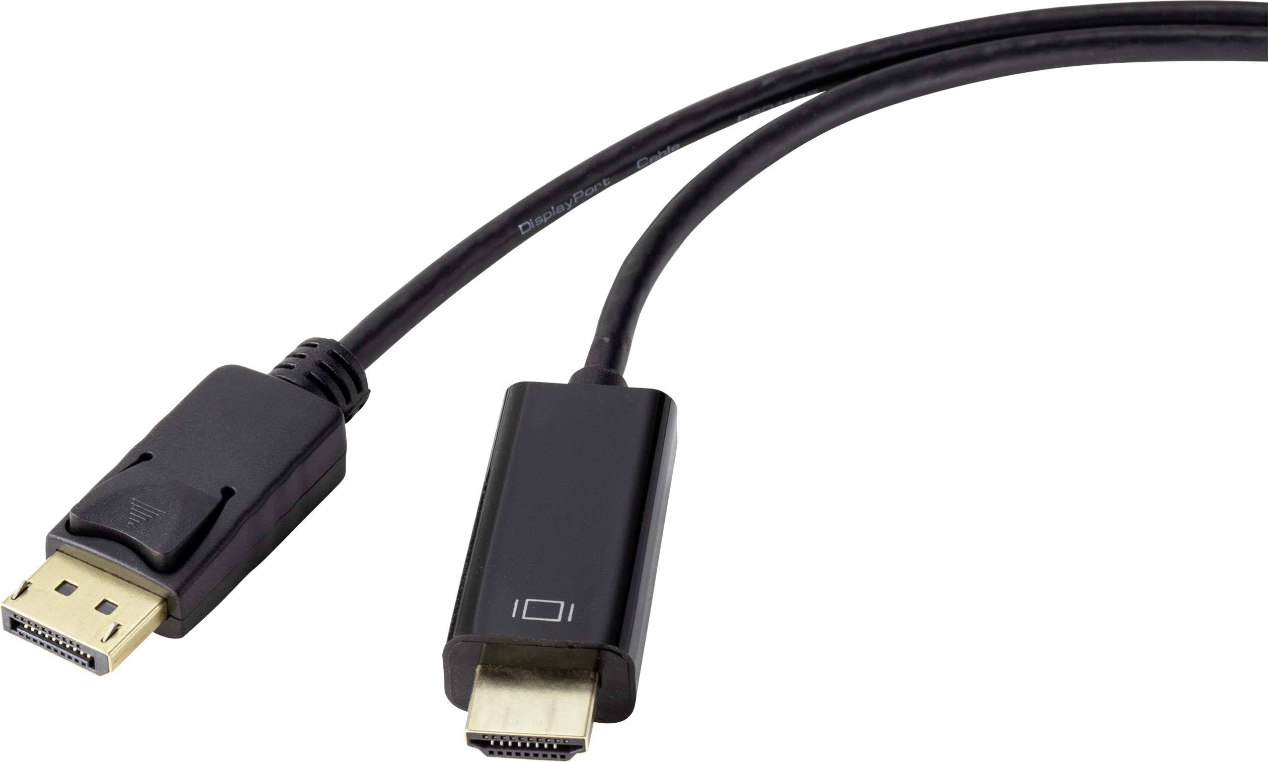 Renkforce RF-4547684 DisplayPort / HDMI Adapterkabel 5.00 m Svart