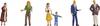 NOCH 0015481 H0 Passanten. figuren Geverfd, Staand