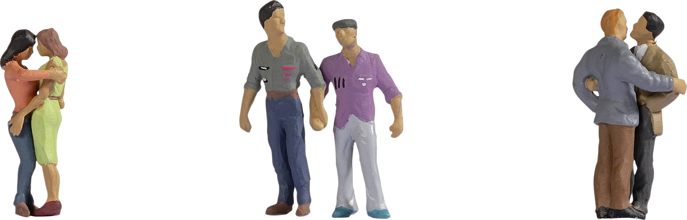 NOCH 0015511 H0 Stelletjes figuren Geverfd, Staand