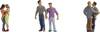 NOCH 0015511 H0 Stelletjes figuren Geverfd, Staand
