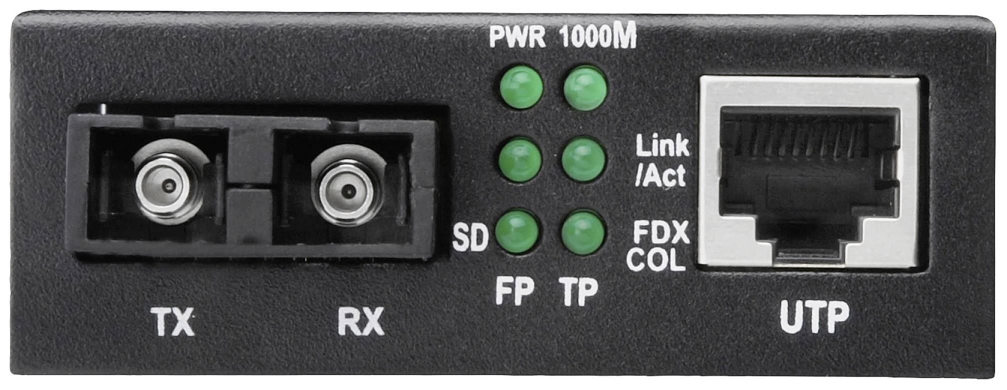 Digitus DN-82121-1_040 Mediaconverter 1x SC, LAN, LAN 10/100 MBit/s, LAN 10/100/1000 MBit/s, SC Duplex 10 / 100 / 1000 M-2