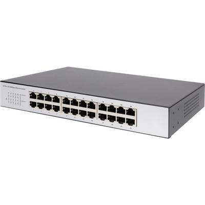 DIGITUS Switch 24-poorts 10/100 onbeheerd zwart-0
