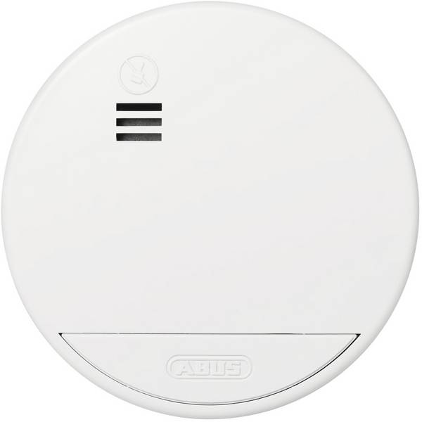 ABUS RWM165 Draadloze rookmelder  Incl. batterij (10 jaar), Koppelbaar werkt op batterijen (Ø x h) 102 mm x 36 mm