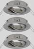 Paulmann 92485 EBL Choose Inbouwring Set van 3 stuks 10 W IJzer (geborsteld)