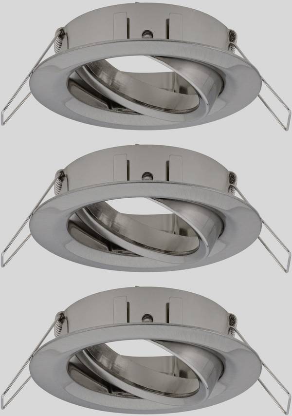 Paulmann 92485 EBL Choose Inbouwring Set van 3 stuks    10 W IJzer (geborsteld)