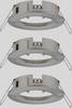 Paulmann 92479 EBL Choose Inbouwring Set van 3 stuks 10 W IJzer (geborsteld)