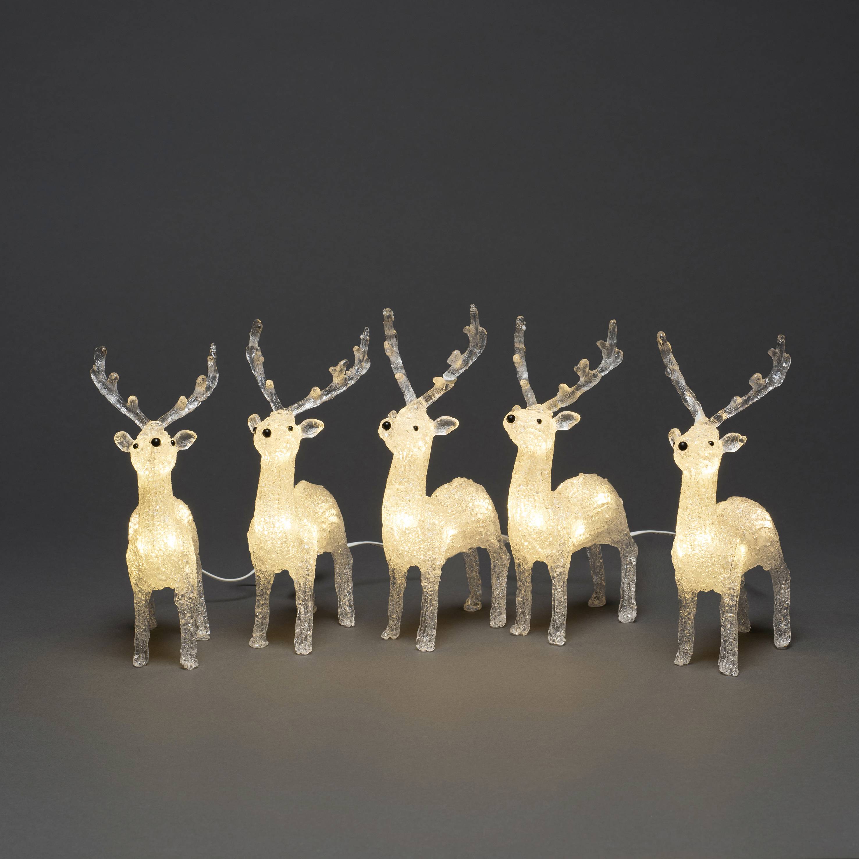 Konstsmide 6288-103 Acryl figuur Energielabel: F (A - G) Rendier Warmwit LED Helder