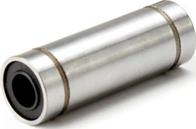 Een cilindrisch metalen lager met een gladde oppervlakte, gebruikt in mechanische toepassingen om wrijving te verminderen.