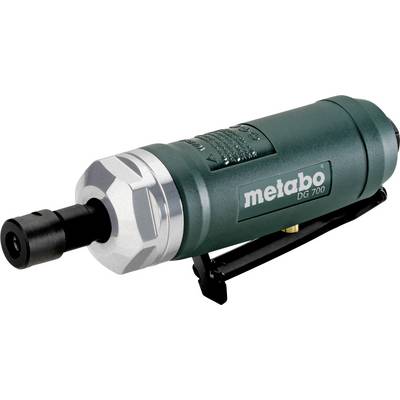 Metabo DG 700 pneumatische slijper met zwarte spannenveer en zilveren frontbehuizing op een witte achtergrond